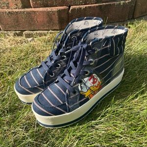 Disney x Call It Spring platform Donald Duck high-top sneakers